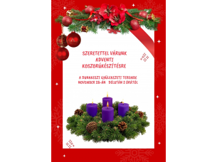 Adventi koszorúkészítés
